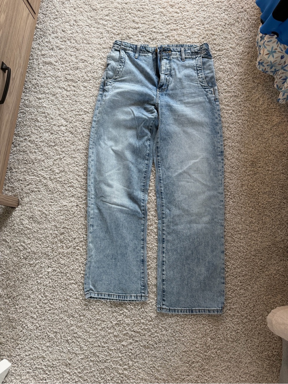 Pilcro light denim wash straight jeans